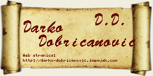 Darko Dobricanović vizit kartica